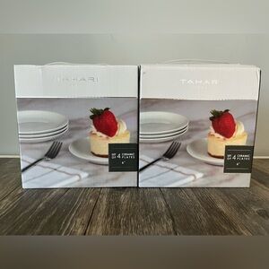 TAHARI HOME Set of 8 6” Ceramic Plates